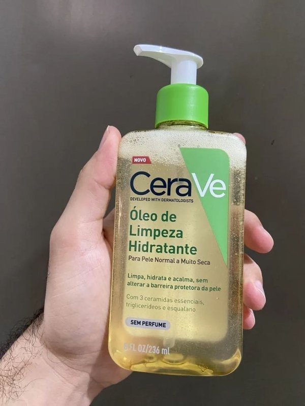 Óleo de Limpeza Facial Hidratante Para Pele Seca e Atópica CeraVe 236ml