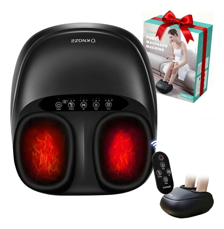 Massageador de Pés com Controle Remoto e Função Aquecimento