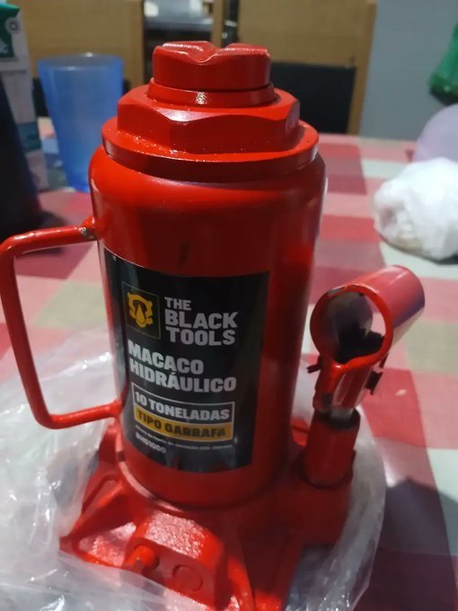 Macaco Hidráulico Mecânico Tipo Garrafa 10t Profissional + Frete Grátis