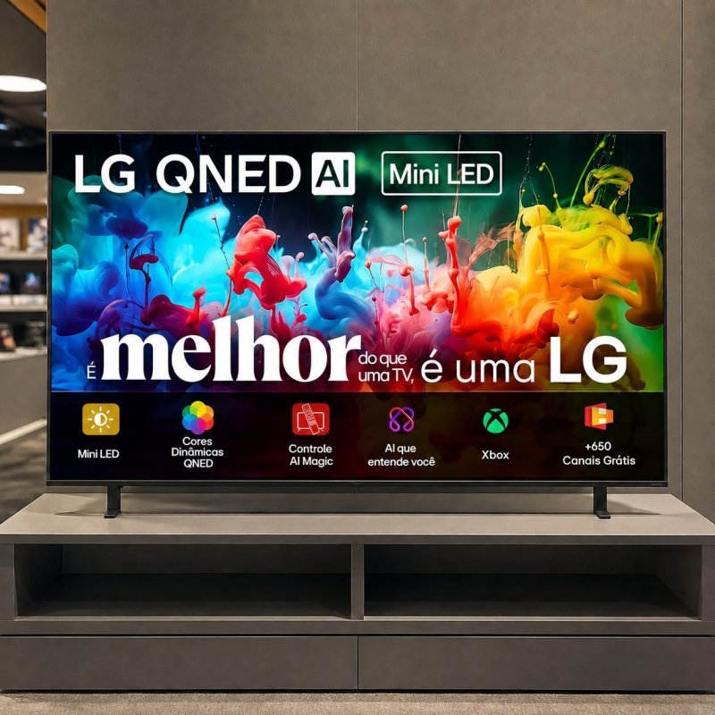 Smart TV 4K 75" LG QNED Mini LED AI QNED70 2026
