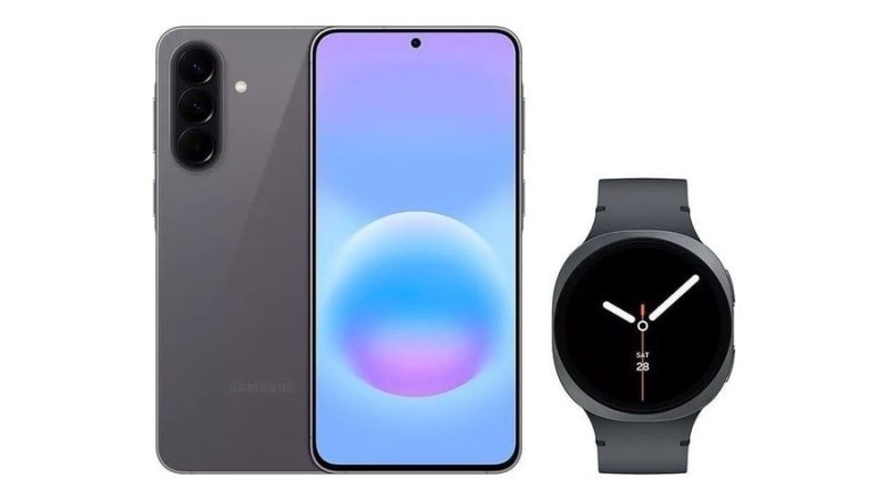 Galaxy A57 5g (128GB) Cinza + Galaxy Watch8 BT 44mm Grafite