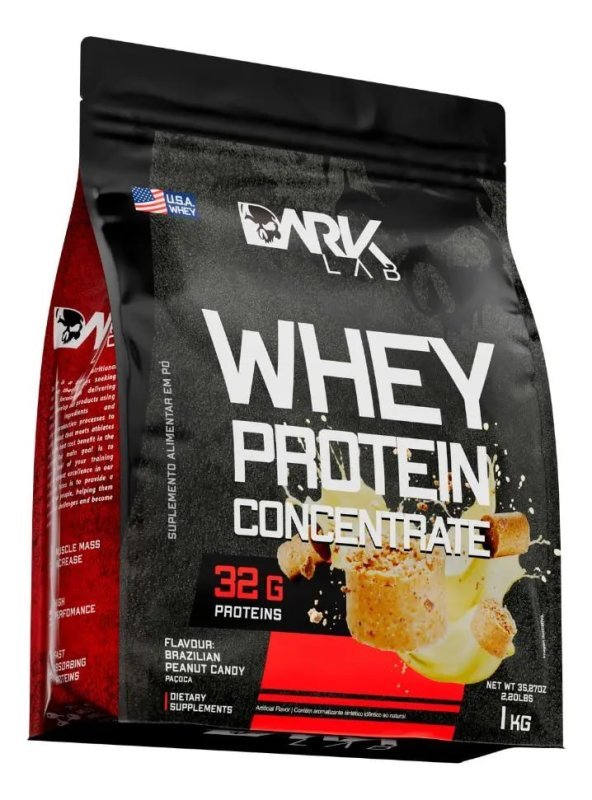 Whey Protein Concentrado 1kg Dark Lab – Sabor Paçoca