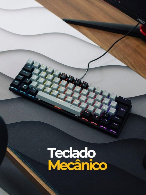 Titorion Teclado Mecânico 60% Hot Swap Switch ABNT2