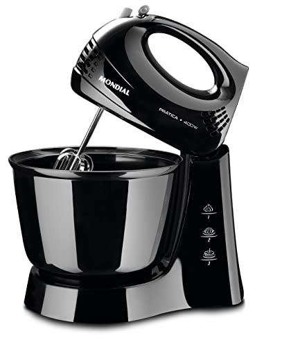 MONDIAL Batedeira Prática, Preto, 400W, 110V - B-44-B