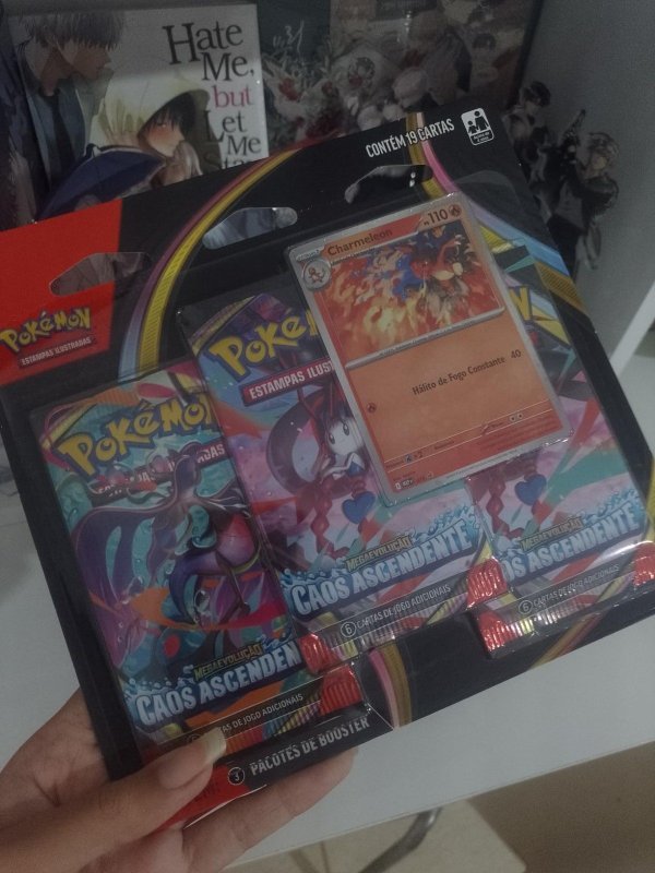 Pokémon TCG: Mega Evolução - Caos Ascendente - 3-Pack Blister - Português