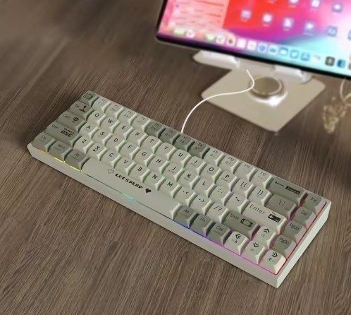 Teclado Mecânico Ajazz Ak680 Rgb Wired, Hot-Swap