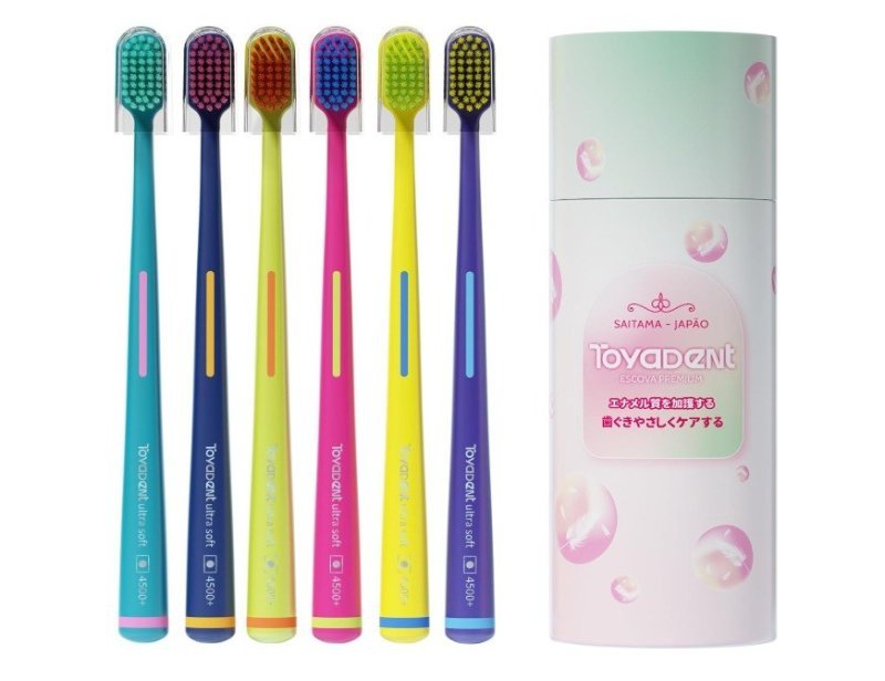 TOYADENT Escova de Dentes Adulto Ultra Macia 6 Unidades + Frete Grátis