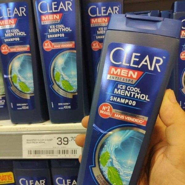 Clear Shampoo Men Anticaspa Ice Cool Menthol 400ml