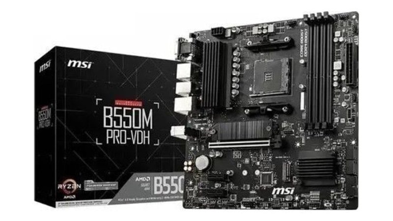 Placa-mãe MSI B550m Pro-Vdh Am4 HDMI VGA Dport