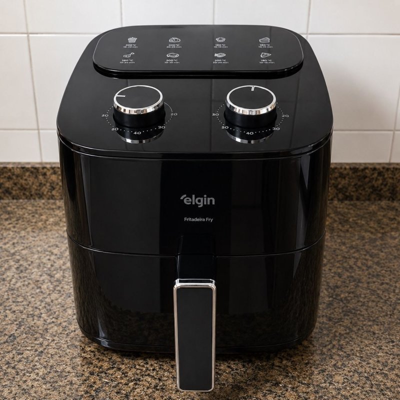 Fritadeira Air Fryer Facilita Fry 3,5litros Preta Elgin 127v
