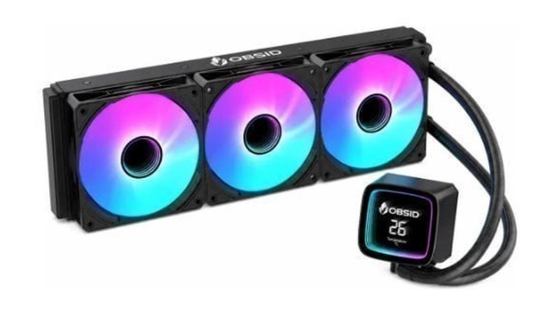 Water Cooler Obsid Pro 360 C/ Display Lcd E ARGB AMD E Intel