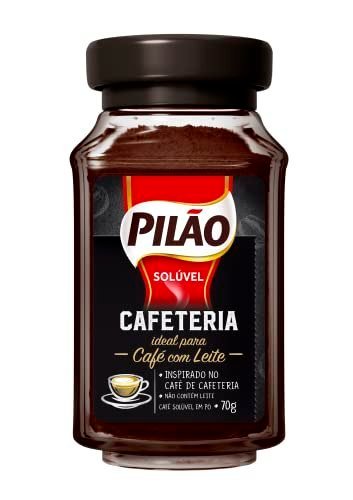 Café Solúvel em Pó Pilão Cafeteria Vidro 70g