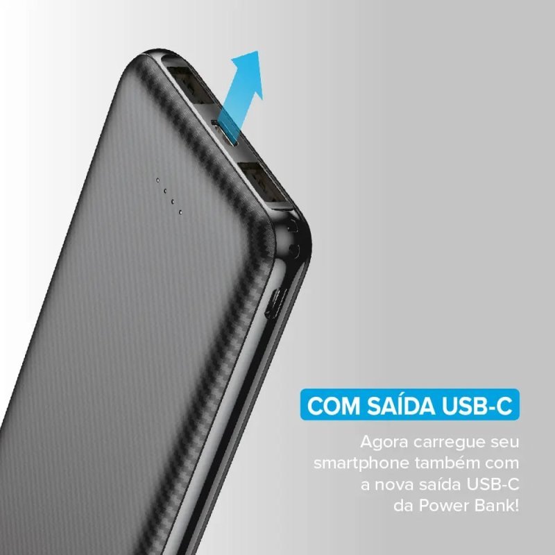 I2go Power Bank 10000mah - Carregador Portátil - Preto