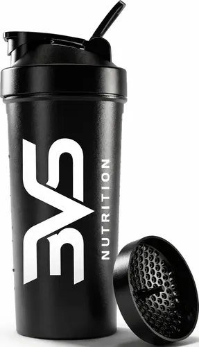 COQUETELEIRA / SHAKER Preta - Academia 600ml - 3VS Nutrition