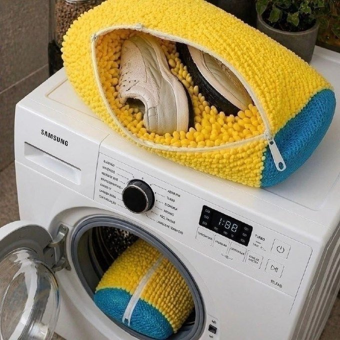 Kit com 2 Saco para Lavar Sapatos na Máquina