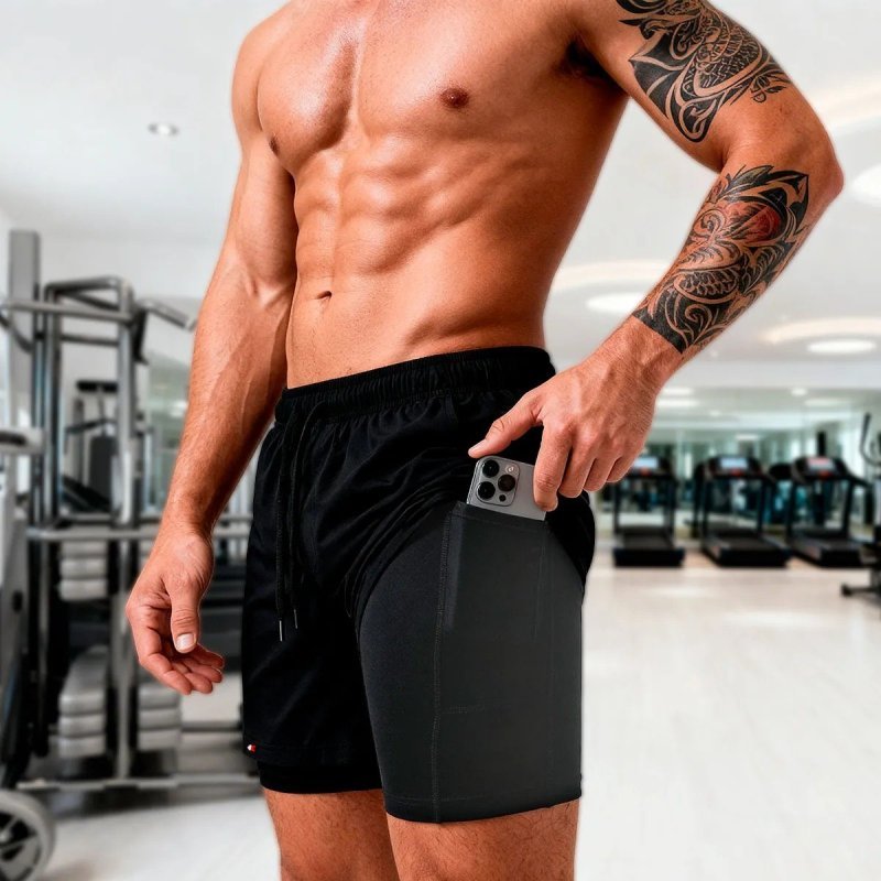 Shorts Compressão 2 Em 1 Sandrini (P ao GG)