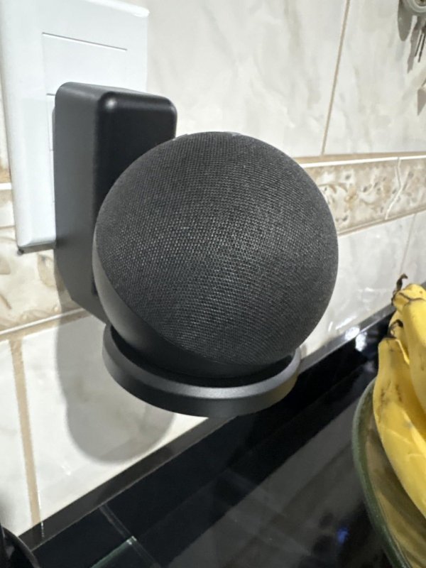 WB Suporte de tomada para Smart Speaker Alexa Echo Dot Amazon 5 e 4 Geração Preto + Frete Grátis