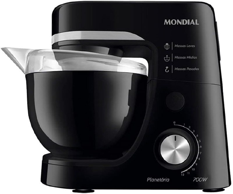 Mondial Batedeira Planetária BP-03-B - 700W Preto