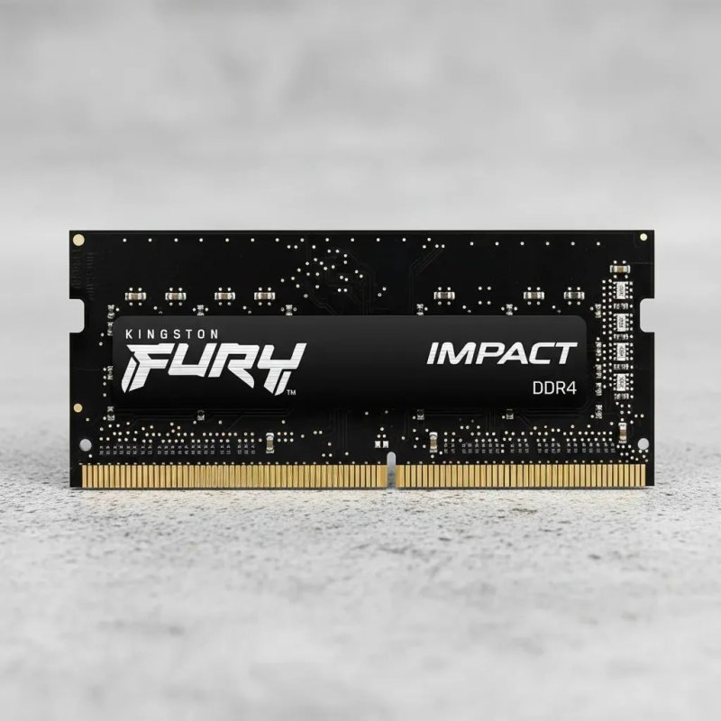 Memória Ram Para Notebook Ddr4 16gb 3200Mhz Cl20 Kingston Fury Impact Kf432s20ib/16 Gamer Preto