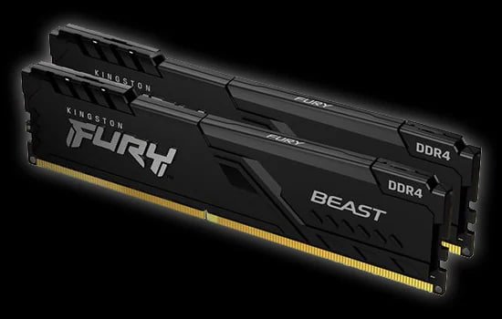 Memória RAM DDR4 Kingston Fury Beast 8GB 3200MHZ