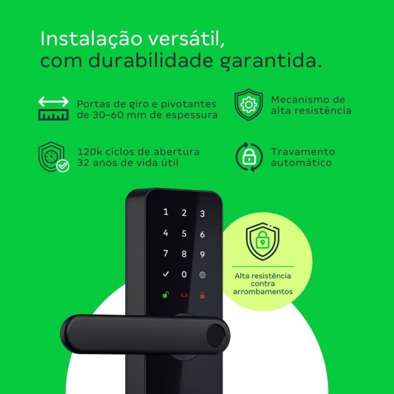Fechadura Inteligente de Embutir MFR 3000 V Intelbras