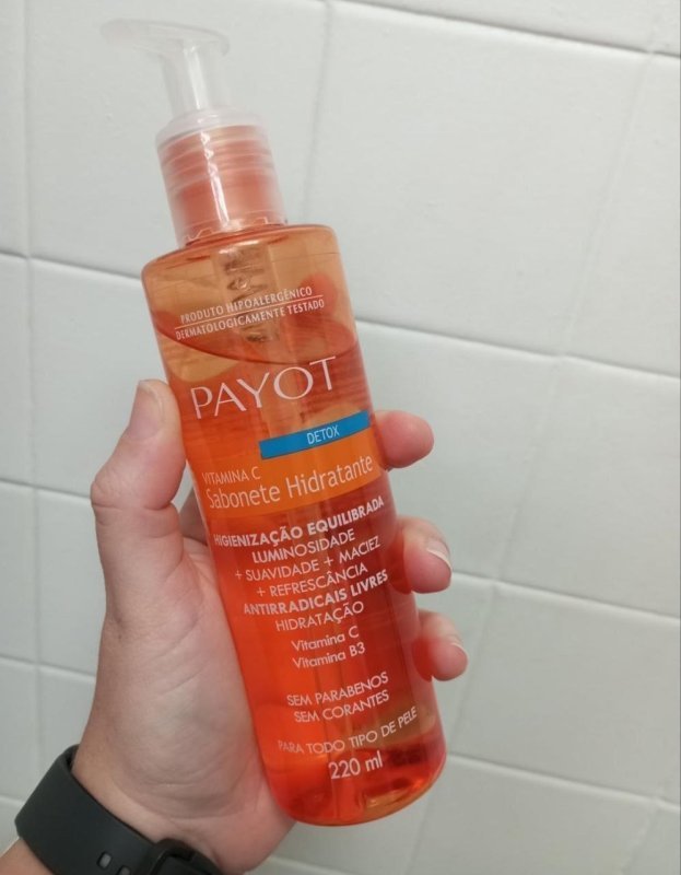 PAYOT Sabonete Liquido Detox, Vitamina C, 220 Ml