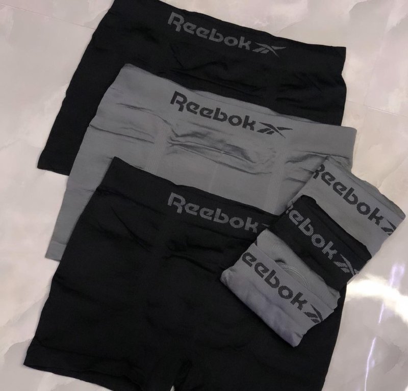 Kit 6 Cuecas Boxer Reebok Sem Costura Microfibra Original Sortidas
