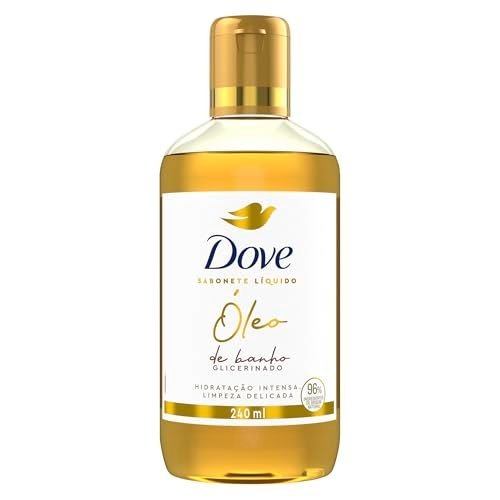Dove Óleo de Banho Hidratação Intensa e Limpeza Delicada, Glicerinado com 96% Ingredientes de Origem Natural 240 ml