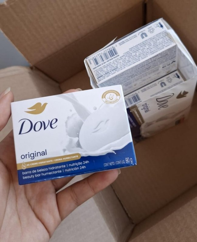Dove Sabonete Em Barra Branco 90G - 6 Unidades