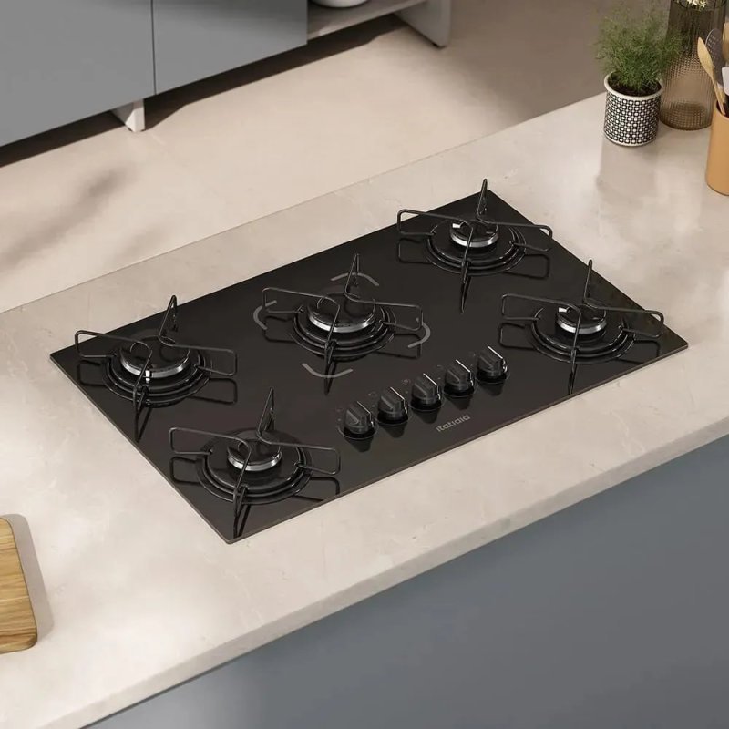 Cooktop Itatiaia Essencial 5 Bocas - Preto