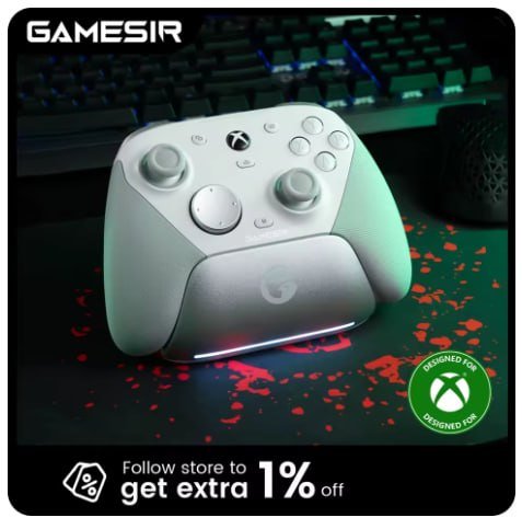 Controles GAMESIR G7 com estoque no Brasil, sem taxas adicionais