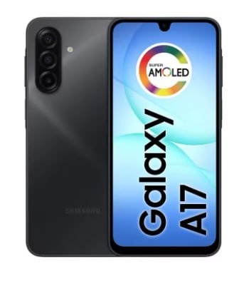 Smartphone Samsung Galaxy A17 256GB 4GB RAM Preto 6,7" Câm. Tripla + Selfie 13MP