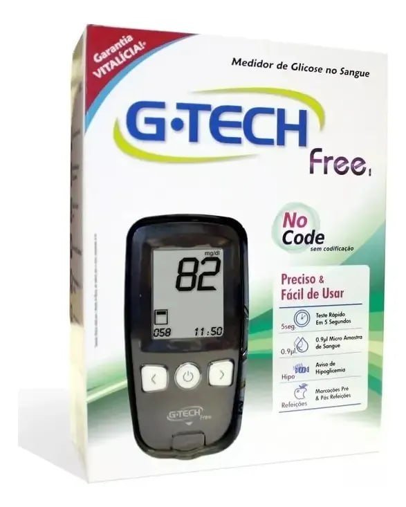 G-tech Lite - Kit Completo Medidor de Glicose