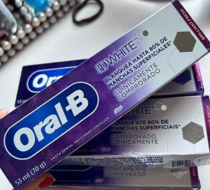 Oral-B Pasta de Dente 3D White Brilliant Fresh, 3 Unidades de 70g
