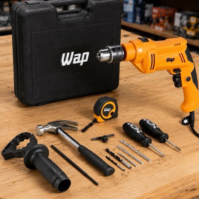 Parafusadeira e Furadeira de Impacto Wap WF 700K10 W2 220V + Frete Grátis