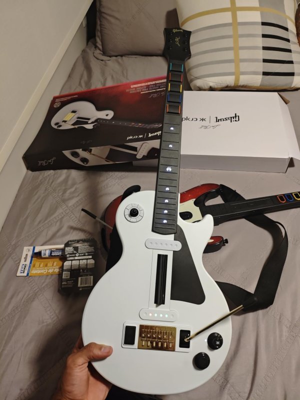 Controle CRKD Gibson Les Paul Alpine White Pro - Switch Mecânico + Frete Grátis