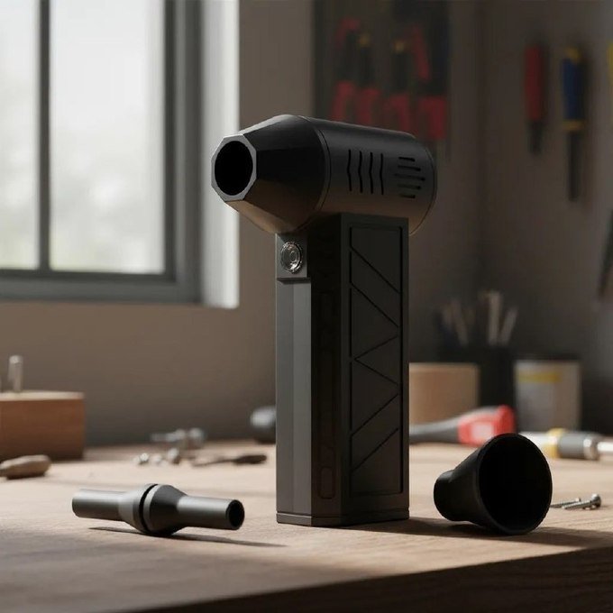 Mini Ventilador Soprador Ar Turbo 13.0000rpm Sem Fio Recarregável USB Sem Fio + Frete Grátis