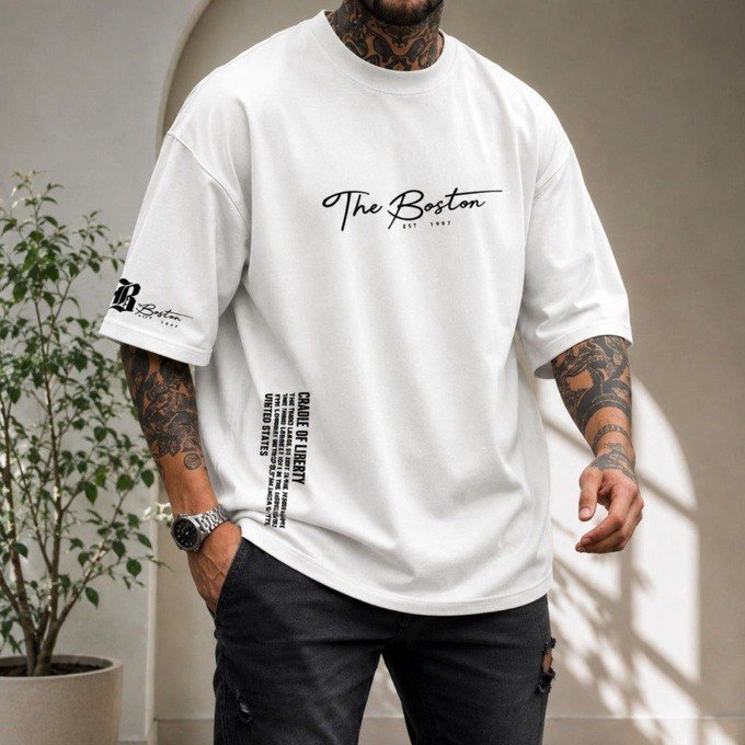 Camisa Oversized The Boston (5 cores) + Frete Grátis