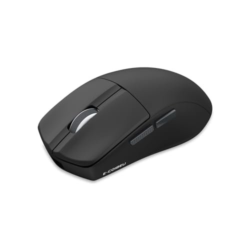 Mouse Sem Fio Gamer Leve, 2.4G, Bluetooth, USB-C, 4000DPI, 1000Hz, Bateria 400mAh, Ergonômico para PC/Notebook