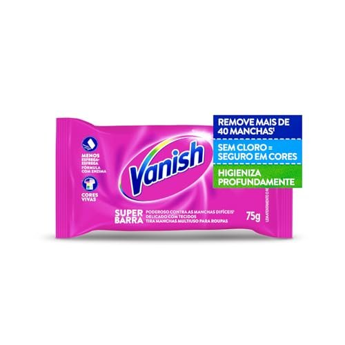 Vanish Super Barra Tira Manchas para Roupas Coloridas 75g
