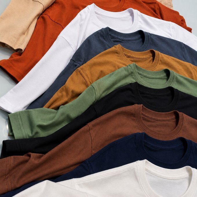 Kit 7 Camisetas Básica Masculina Algodão Fio 30.1 Premium com Frete Grátis
