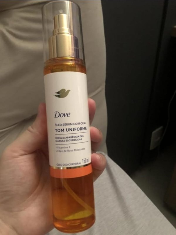 Dove Óleo Corporal Sérum Tom Uniforme Vitamina E e Óleo de Rosa Mosqueta 150ml