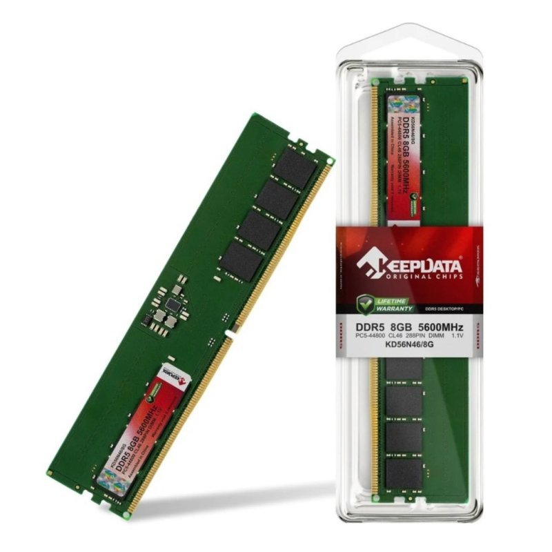 Memória RAM DDR5 8GB 5600Mhz KeepData KD56N46/8GB