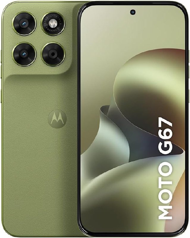 Motorola Moto G67 5G - 128GB 12GB RAM - Câmera 50MP Sony - Verde Claro