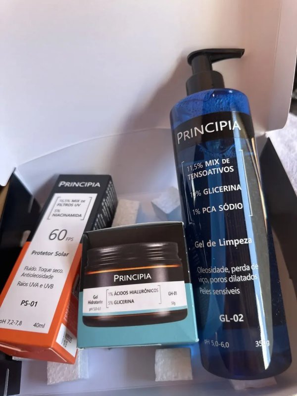 Principia Kit GL-02 + GH-01 + PS-01 Todo Tipo de Pele Dia/Noite