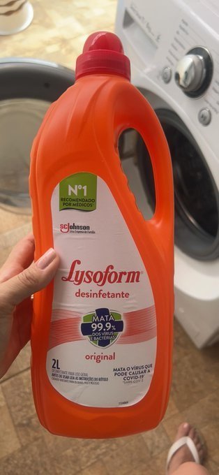 Lysoform Original Desinfetante Líquido Limpeza Pesada e Eficiente 2L