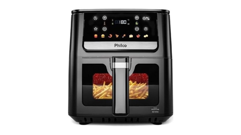 Air Fryer Philco 6,5L Visor Glass 1700W PAF65 127V