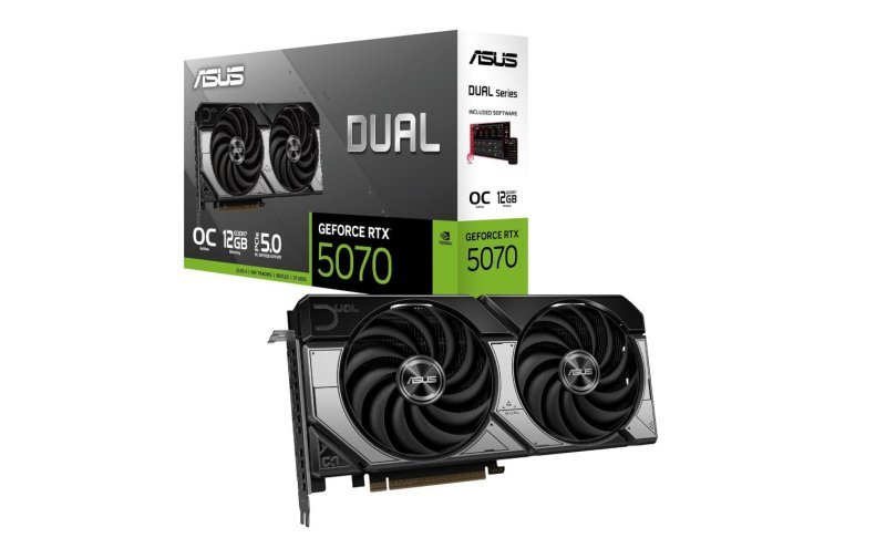 ASUS Dual GeForce RTX 5070 12 GB GDDR7 OC Edition