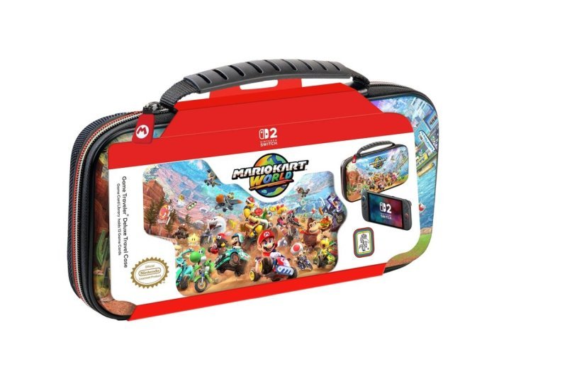 Licensed Nintendo Switch 2, OLED & Nintendo Switch Systems Mario Kart Game Traveler Deluxe Travel Case