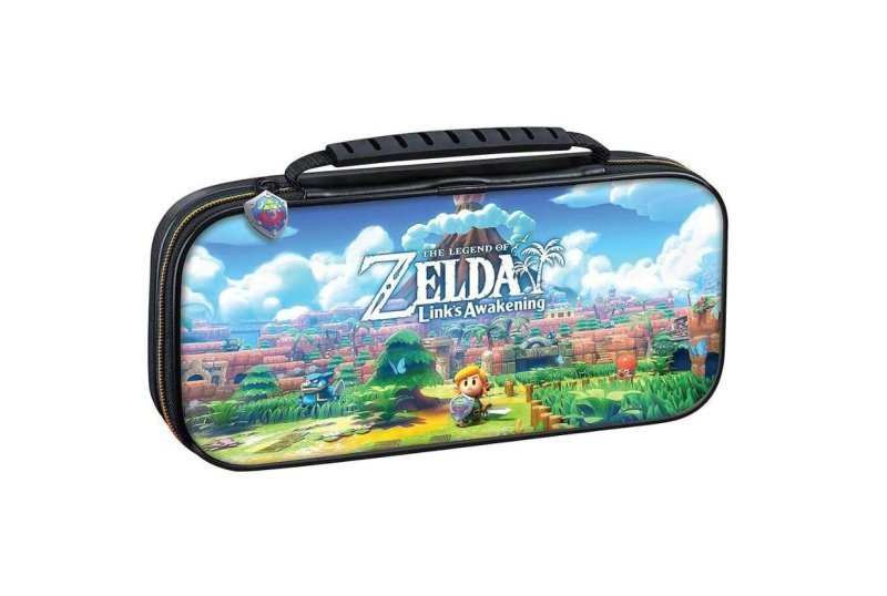 Officially Licensed Nintendo Switch The Legend of Zelda: Links Awakening Carrying Case with Adjustable Viewing Stand and Game Card Storage